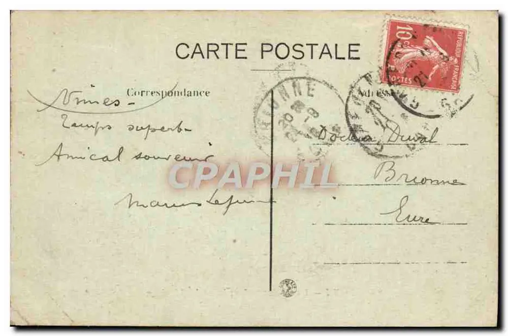 Nîmes — La Maison Carrée et le Théâtre — A.R. n°32 - Rückseite