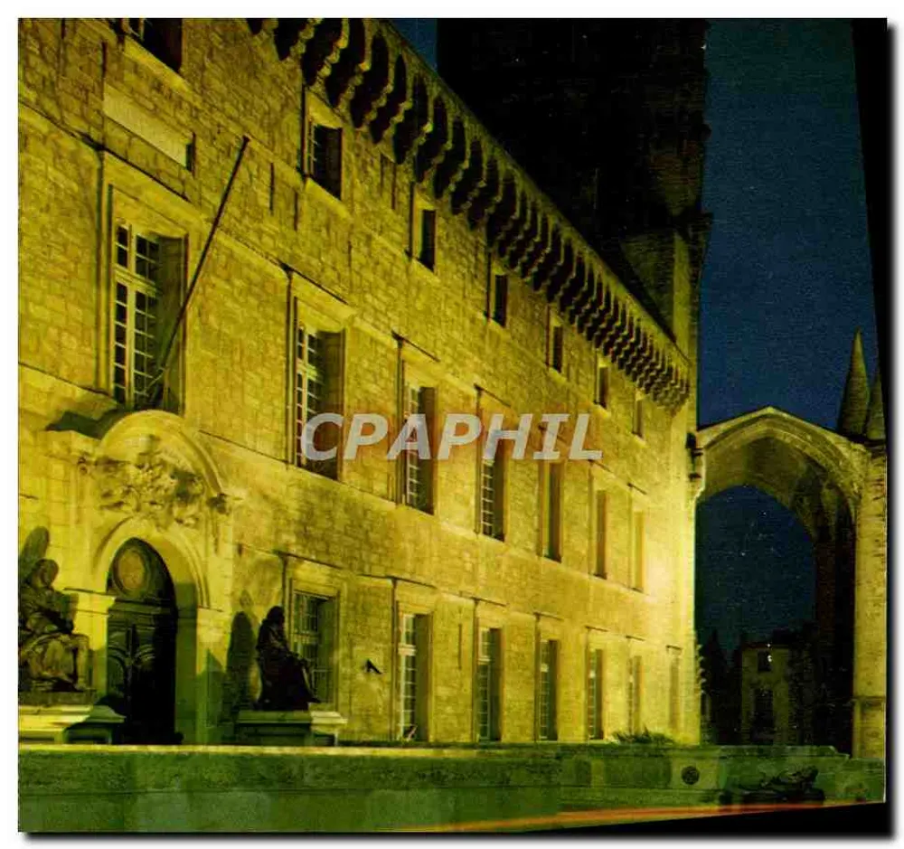 Montpellier nachts (Hérault) — Tor der Akademie der Medizin — Éditions LA CICOGNE - Vorderseite