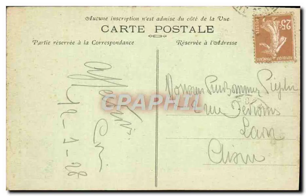 Bordeaux — La Grosse Cloche — M. D. (Phototypie Masson, Belbœuf, Bordeaux) - Rückseite