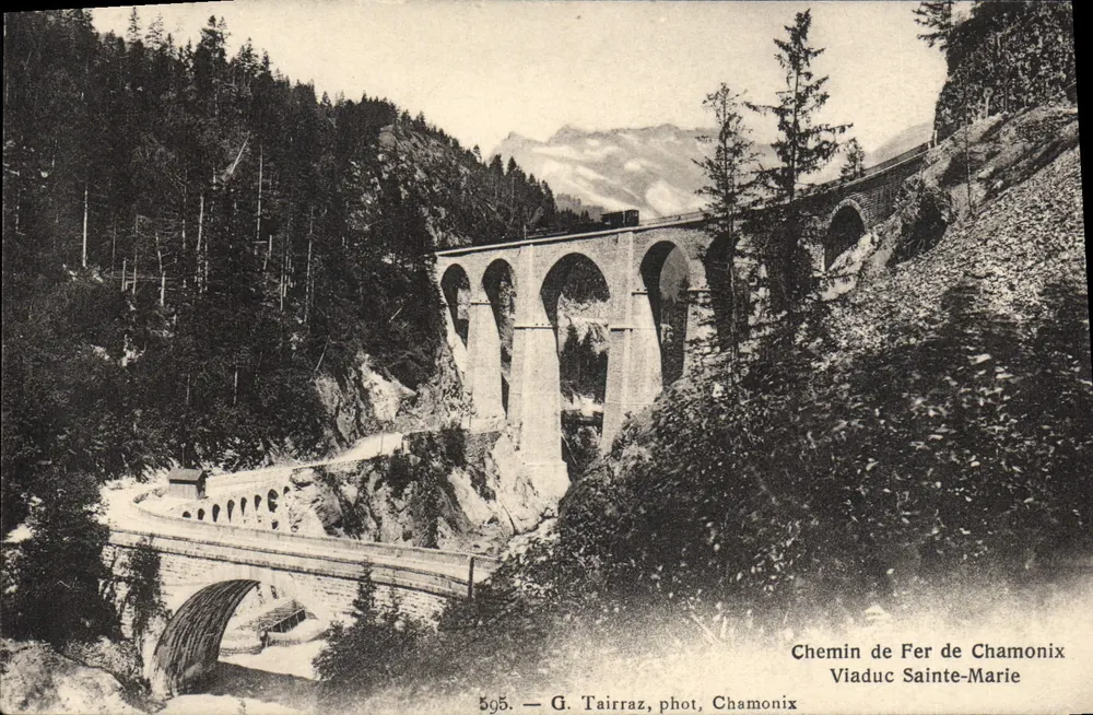 Viaduto Santa Maria — Chamonix — G. Tairraz, fot. Chamonix - Frente