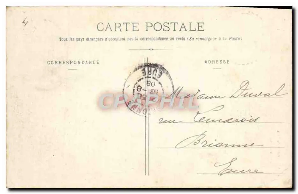 Estreito de Siex — Tarentaise — Editor: EREYMAUD ÉDITEUR CHAMBERS, n° 1398.4 - Verso