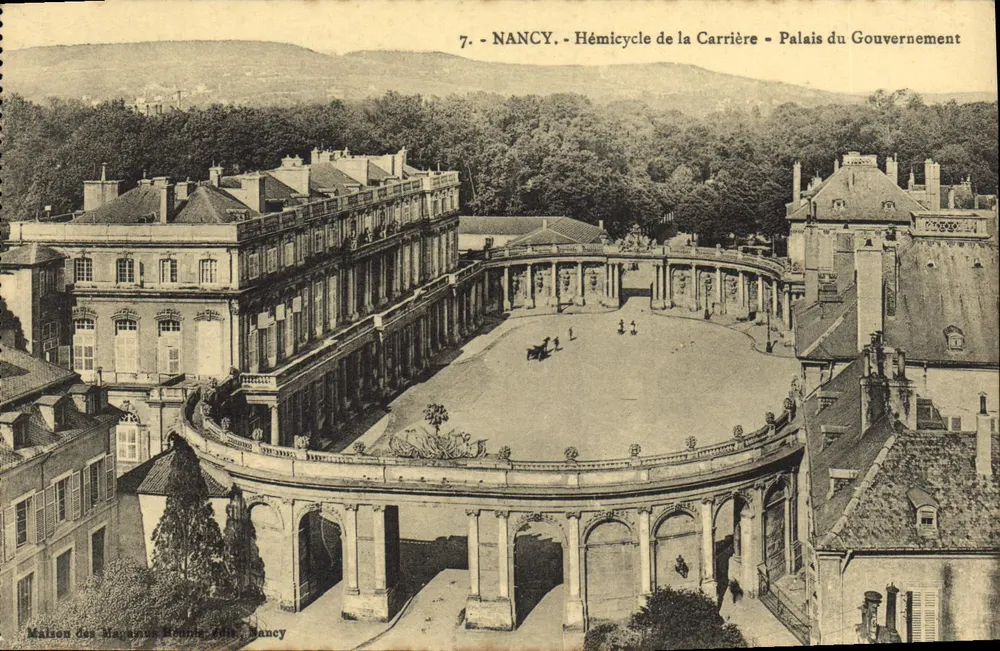 NANCY - Hémicycle de la Carrière - Palais du Gouvernement — Maison des Magasins, Nancy, n°7 - Vorderseite