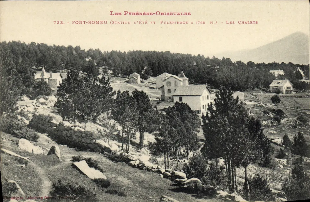 Font-Romeu — Sommerresort und Pilgerort bei 1765 m — Die Chalets — Phototypie Labonche (Toulouse) - Vorderseite