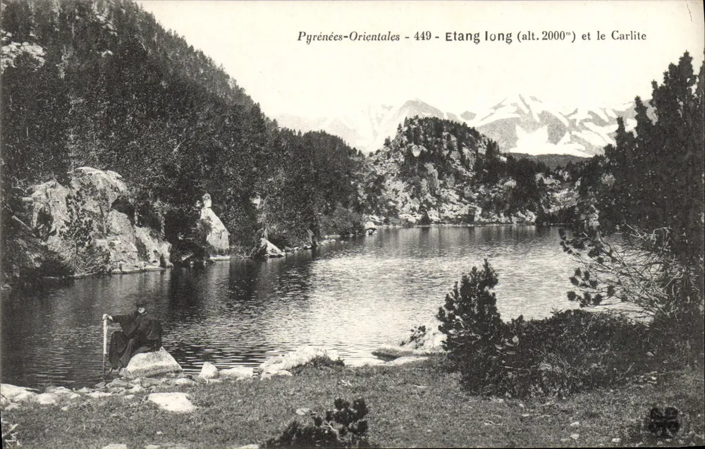 Pyrénées-Orientales - 449 - Langzaak (alt. 2000m) en de Carlite - Voorkant
