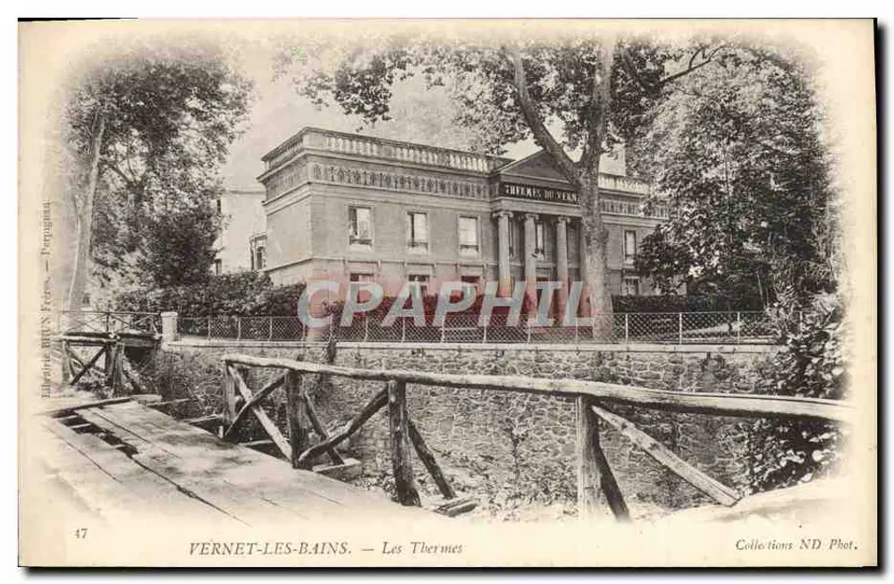 Vernet-les-Bains — Os Termas do Vern — Editor: Frères Neurdein, Paris - Frente