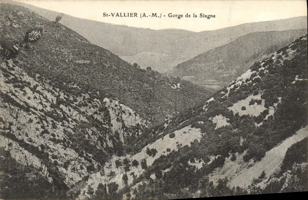 St-VALLIER (A.-M.) - Gorge da Siagne - Frente