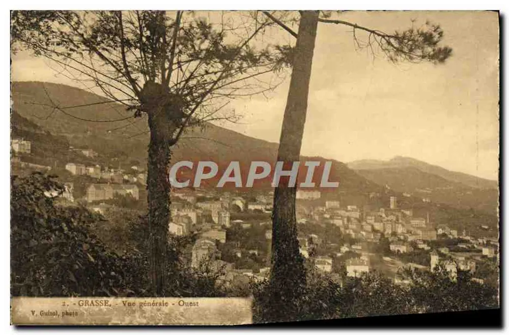Grasse - Vista geral - Oeste — V. Guisol, foto - Frente