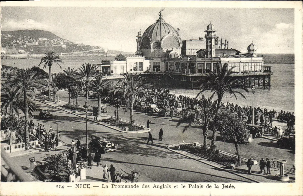 NICE — Die Promenade des Anglais und das Palais de la Jetée — Verlag ADIA IMP. — Nr. 314 - Vorderseite