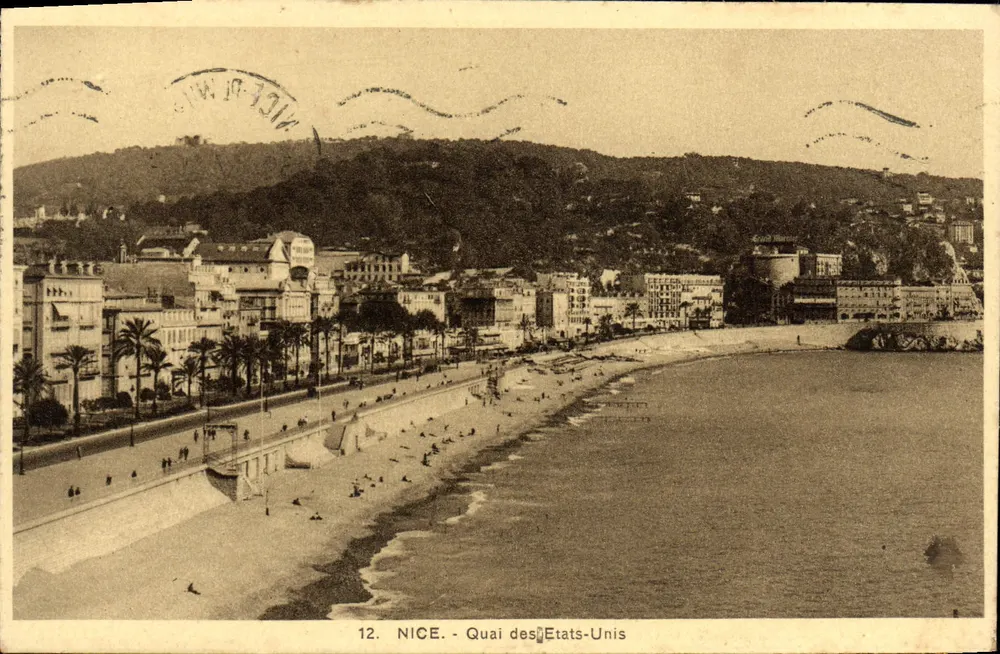 Nice - Quai des États-Unis — panoramische uitzicht — Uitgave A la Riviera, n°12 - Voorkant