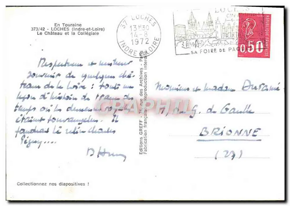 O Castelo e a Colegiada — Em Touraine — Edições GREFF - Verso