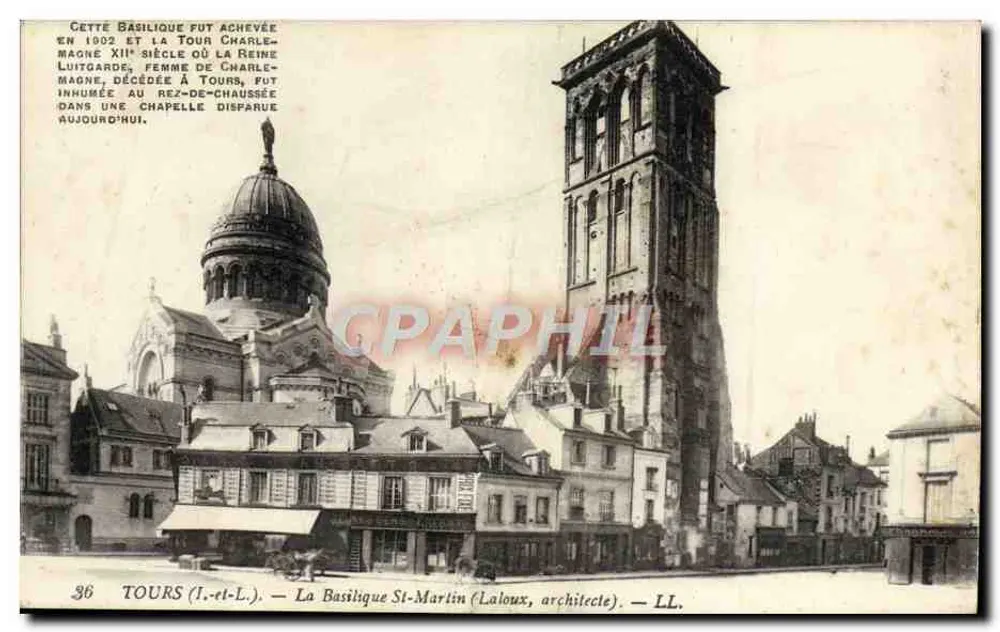 Tours — La Basilique Saint-Martin (Laloux, architecte) — éditeur LL, n°36 - Awers