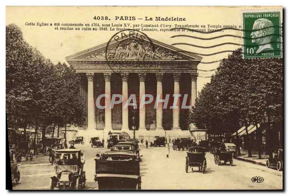 PARIS — A Madeleine — Editor GPD, n° 4038 - Frente