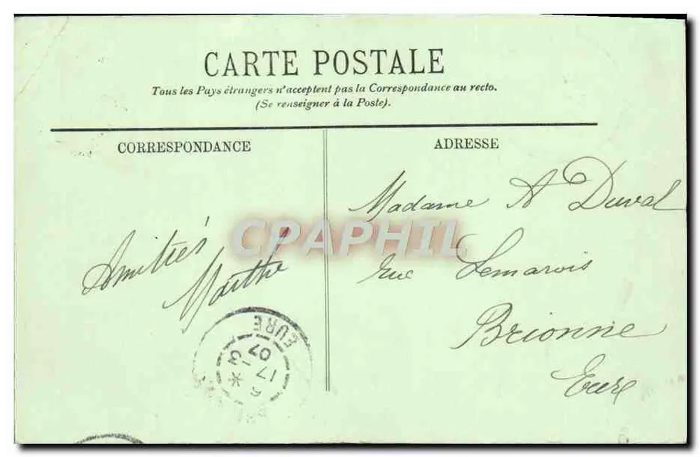 Paris - Bois de Boulogne - Die Kirschlorbeer-Allee — LL. n°355 - Rückseite
