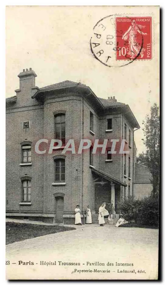 Paris - Hôpital Trousseau - Pavillon des Internes — Papeterie-Mercerie, Verlag - Vorderseite