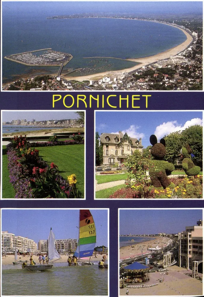 Pornichet — Luftbild und Strandbilder — Art Jack Editions - Vorderseite