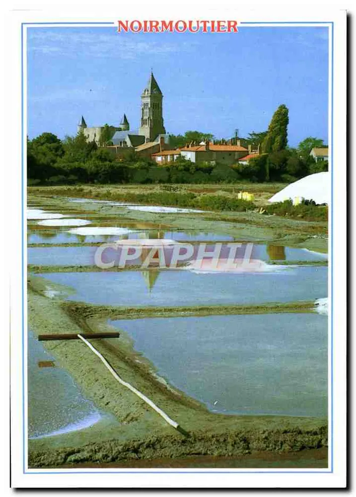 Noirmoutier — Ansicht des Schlosses, Kirche und Salzseen — Artaud Frères, Nr. 30 - Vorderseite