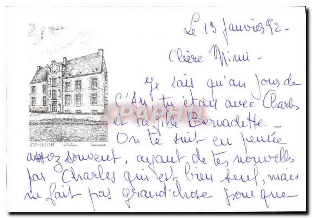 La Loupe — O Castelo — Durantouance — N°2879 - Frente