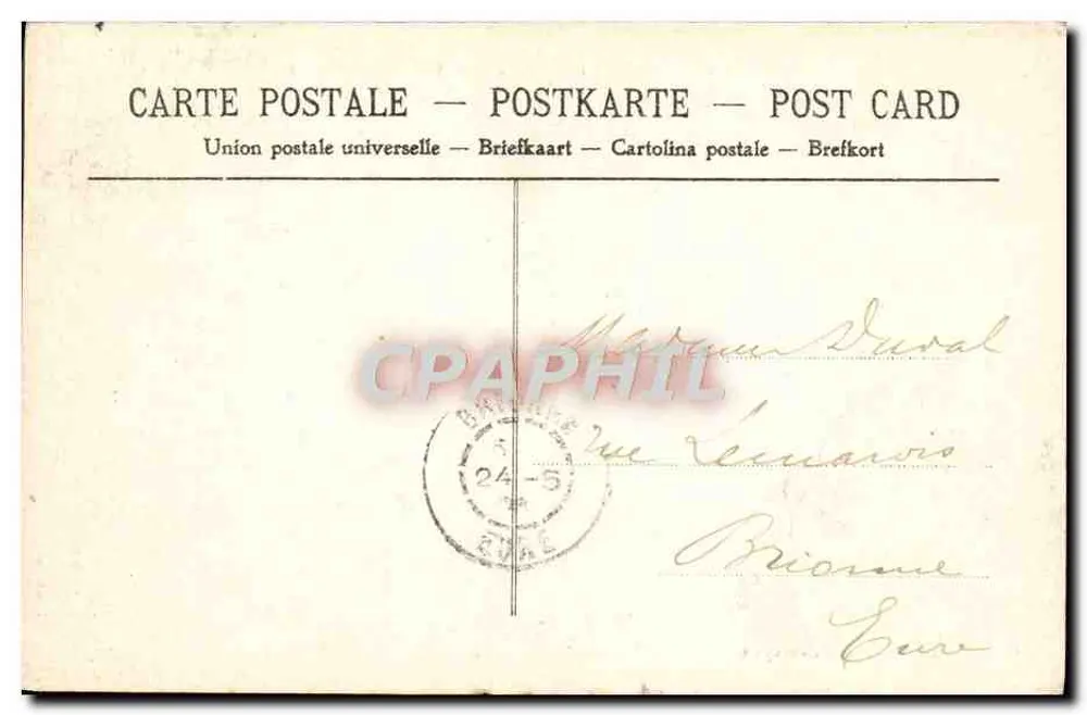 Die beiden Zwillinge — Die Côte d'Argent — Hendaye — P. L. Spezialausgabe des Hendayais - Rückseite