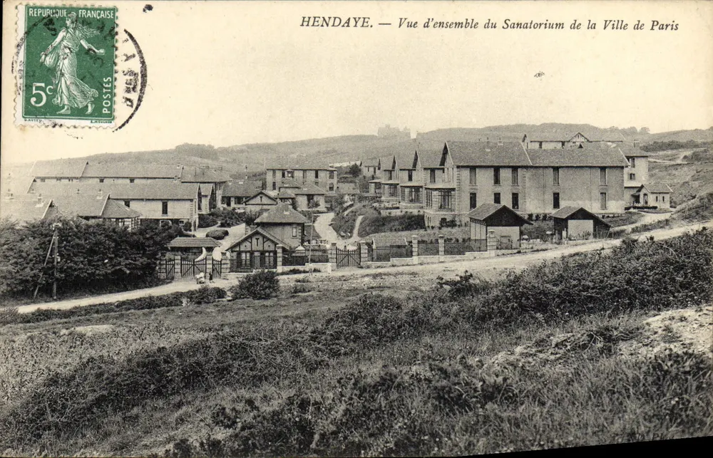 Hendaye — Übersicht des Sanatoriums der Stadt Paris — unbekannter Verleger, Seriennummer nicht sichtbar - Vorderseite