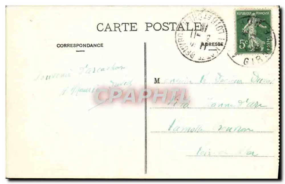 Arcachon — O Casino da Praia — Marcel Delboy, fototipia, Bordeaux, n°184 - Verso