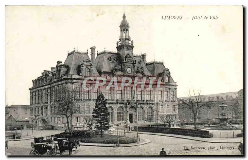 Limoges — Hotel de Ville — Th. Houureau, fot. Limoges - Frente
