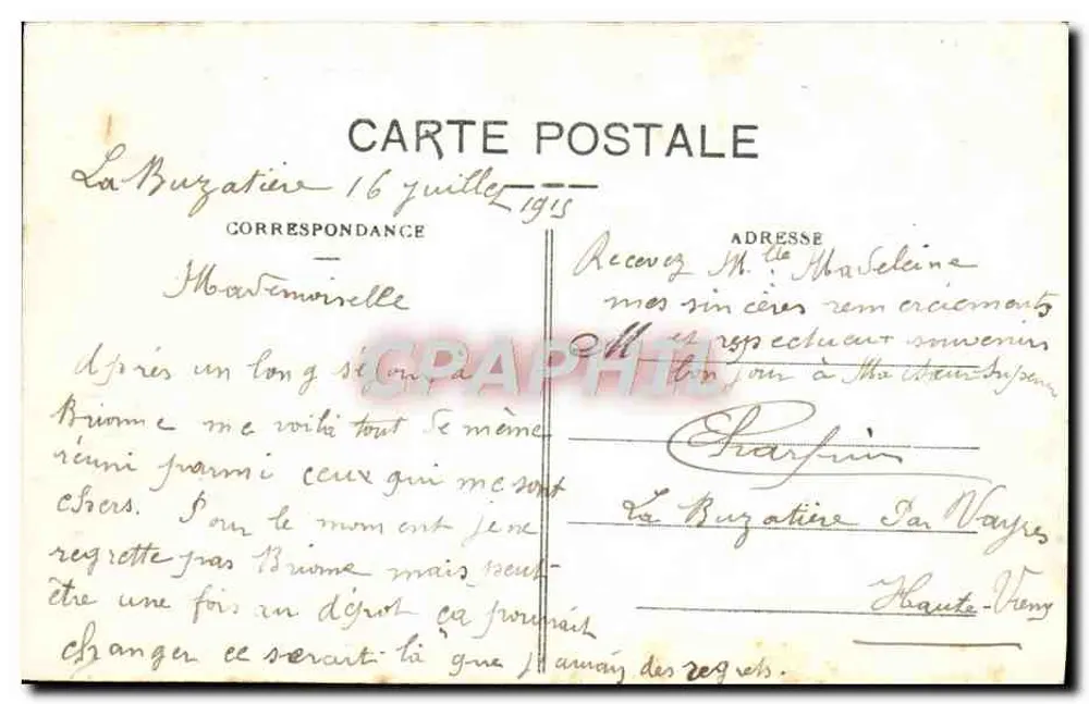 Limoges — Hotel de Ville — Th. Houureau, fot. Limoges - Verso