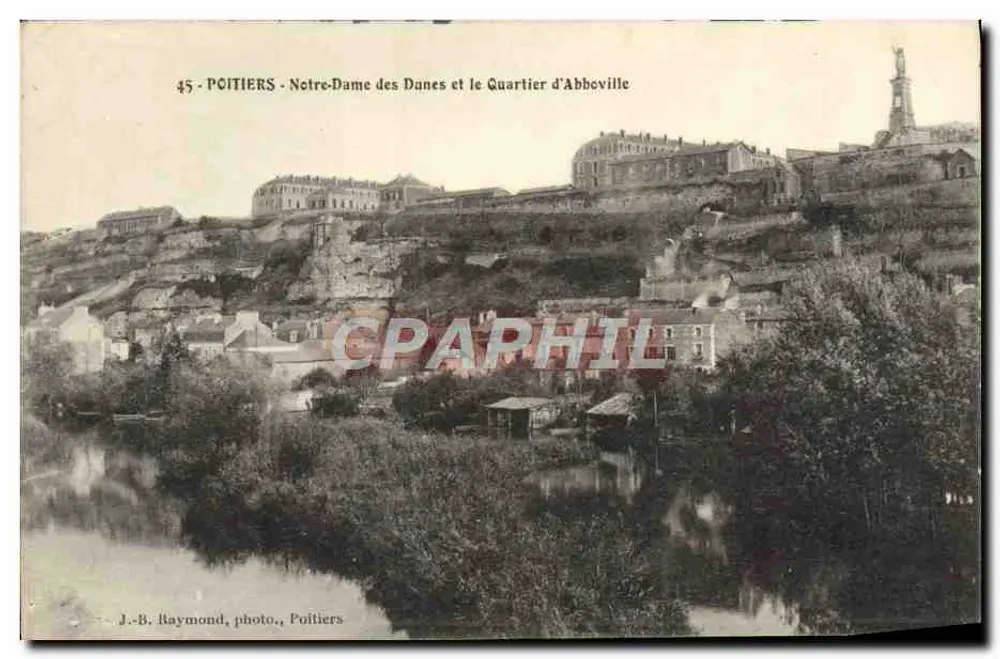 Poitiers - Notre-Dame des Dames und der Viertel Abberville — J.-B. Raymond, Foto, Poitiers - Vorderseite