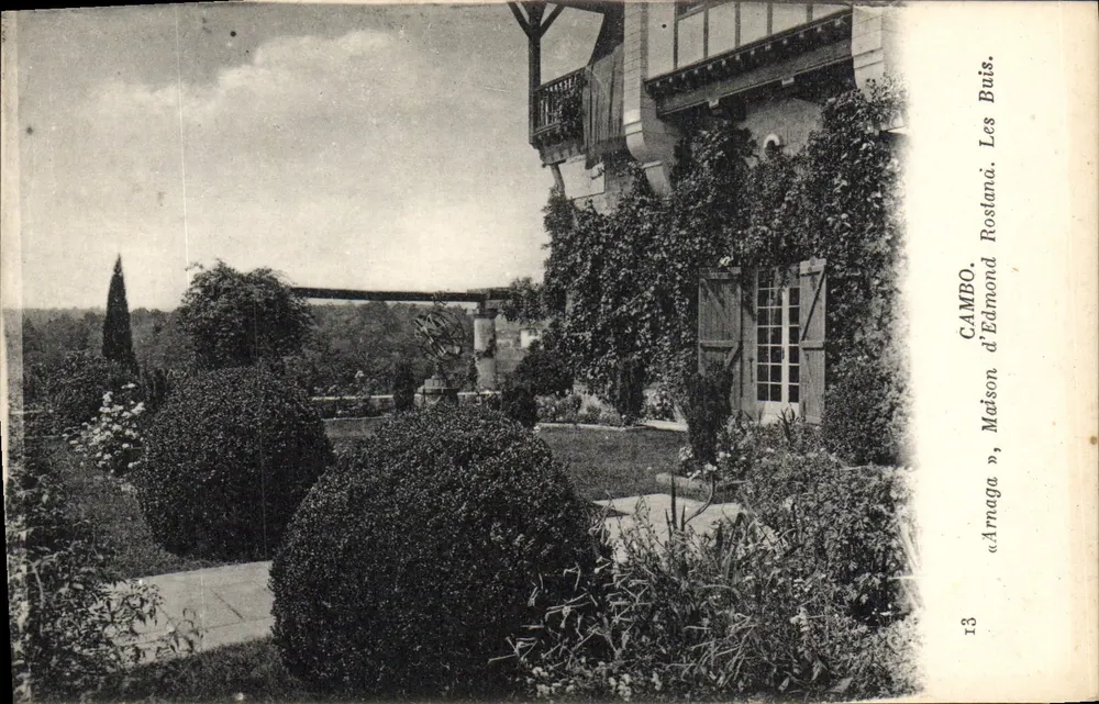 Cambo - Les Buis. Haus « Arnaga » von Edmond Rosland - Vorderseite