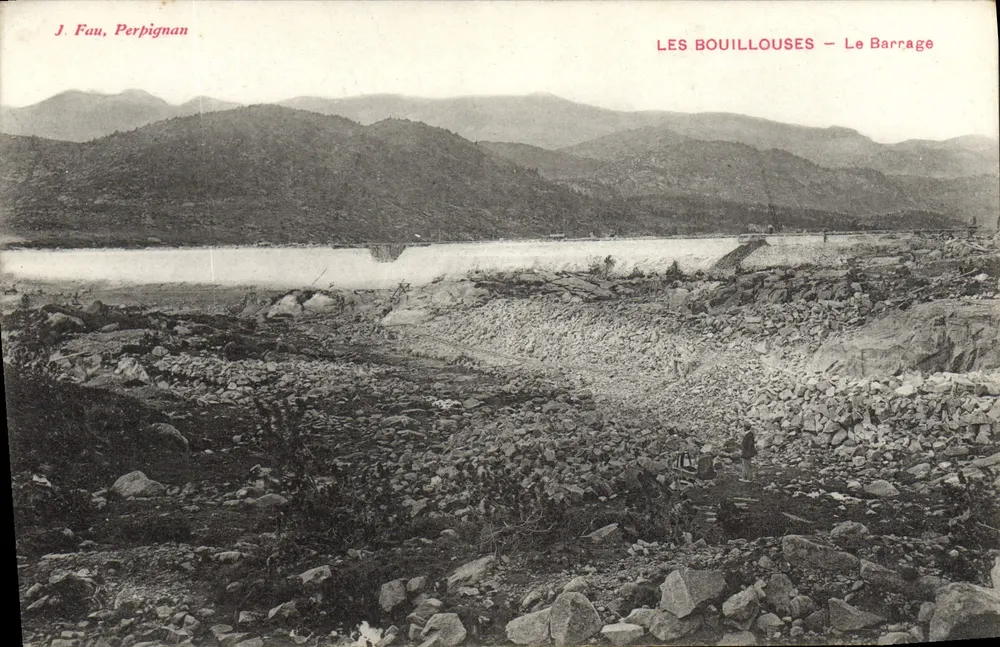 Les Bouillouses — O Barragem — J. Fau, Perpignan - Frente