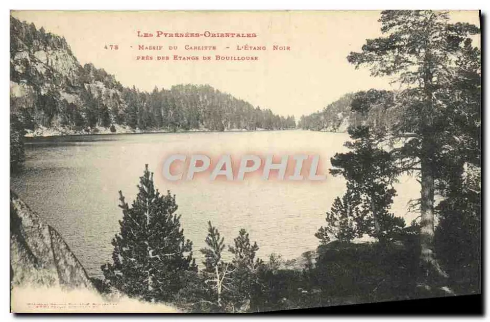 Pyrénées-Orientales — Massif du Carlitte — L'Étang Noir in der Nähe der Étangs de Bouillouse — Verlag LF, Nr. 478 - Vorderseite