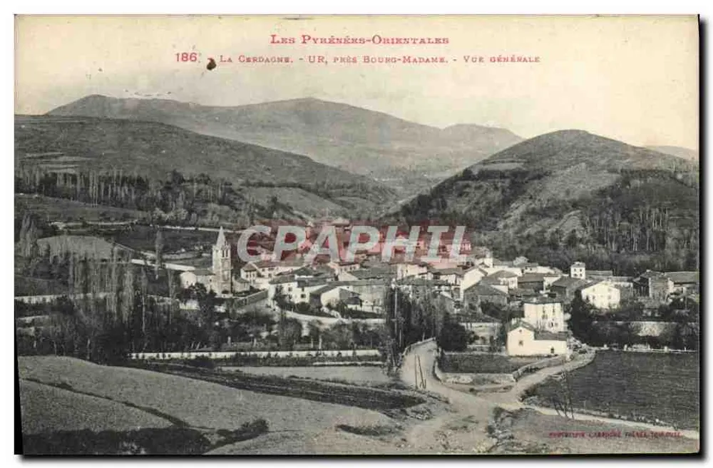 La Cardagne - UR, in der Nähe von Bourg-Madame - Allgemeiner Blick — Verlag: Ansichtskarte Tourbillon-Theater, Nr. 186 - Vorderseite