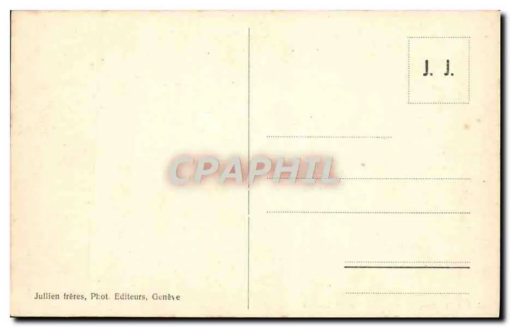 Estação internacional de Valorcine — vista panorâmica das montanhas — J. J. 7979 - Verso