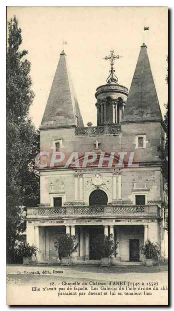 Capela do Castelo de Anet (1548 a 1552) — editor Fournault, Droux - Frente