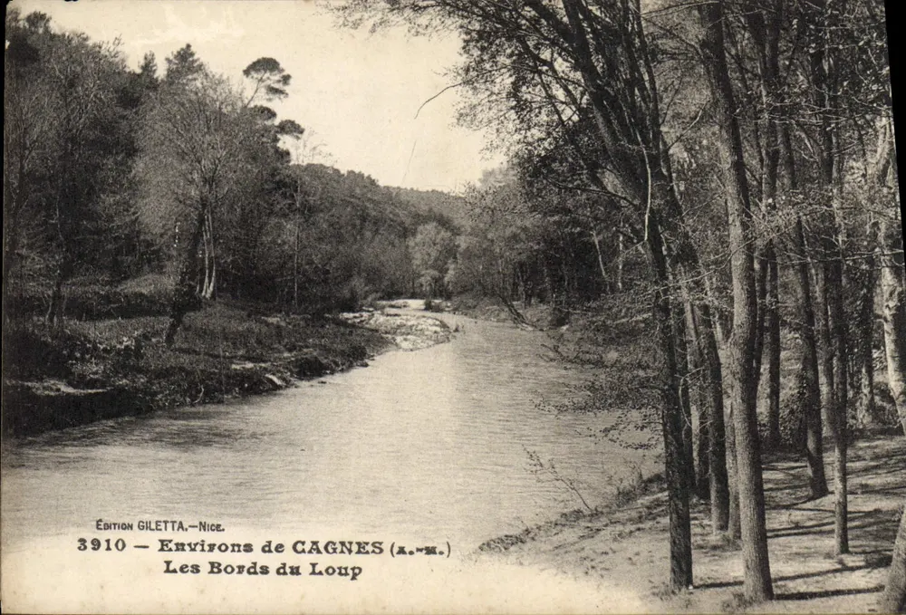 Os Margens do Loup — Arredores de Cagnes (Alpes-Maritimes) — Edição Giletta, Nice, n°3910 - Frente