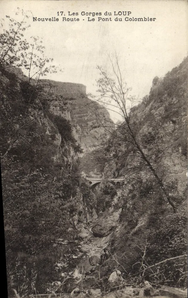 Die Schluchten des WOLF - Die Brücke von Colombier — Neue Route — Foto La Vaudre, Arpont, Cissey - Vorderseite