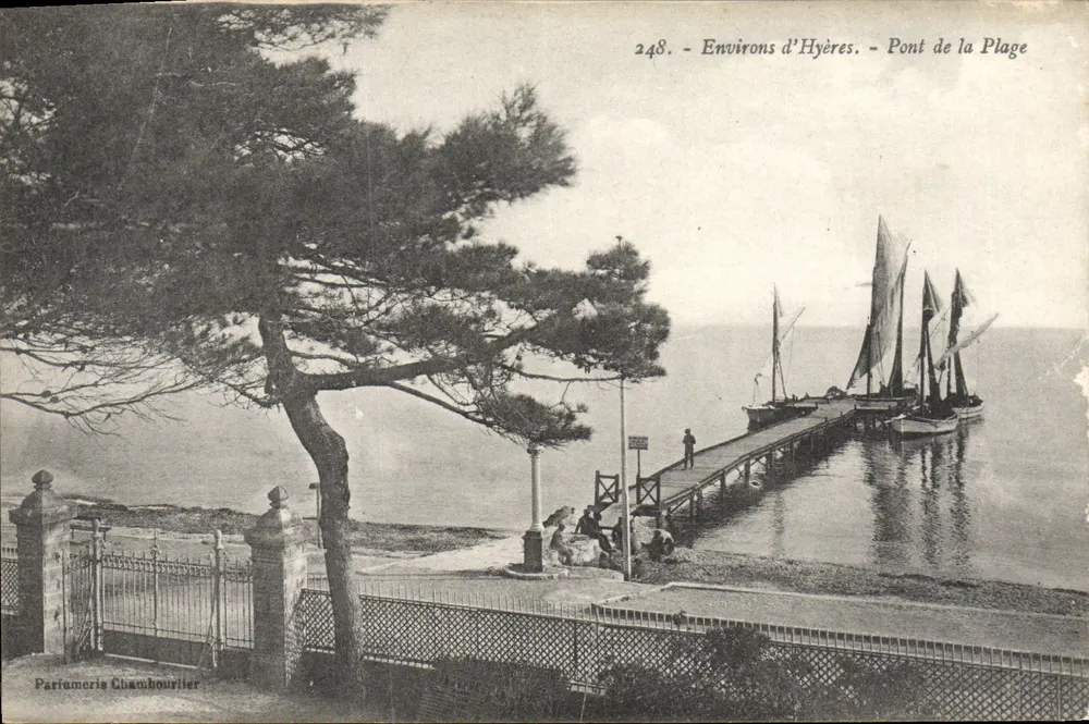Entorno de Hyères - Puente de la playa — Pariameris Chambouylier, n°248 - Anverso