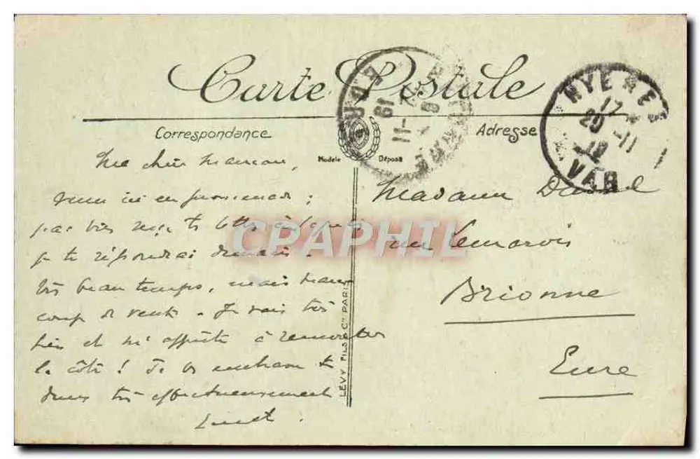 Hyères — Avenida Beauregard — Selecta - Verso