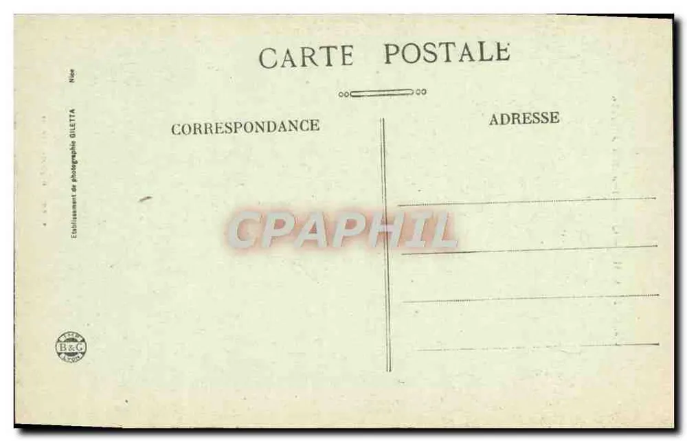 Vence (A.-M.) — Viertel Adrets — Bell Baynard, Nice - Rückseite