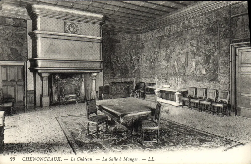Chenonceaux — Das Schloss. Das Speisezimmer. — LL. — Nr. 25 - Vorderseite