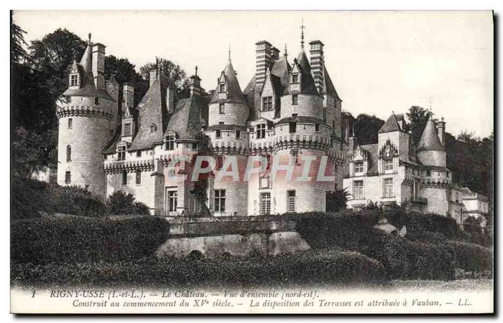 Rigny-Usse (Loire-et-Loire) — O Castelo — Vista geral (nordeste) — LL - Frente