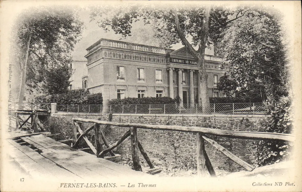 Vernet-les-Bains — Les Thermes — Éditeur Trépas, n°47 - Frente