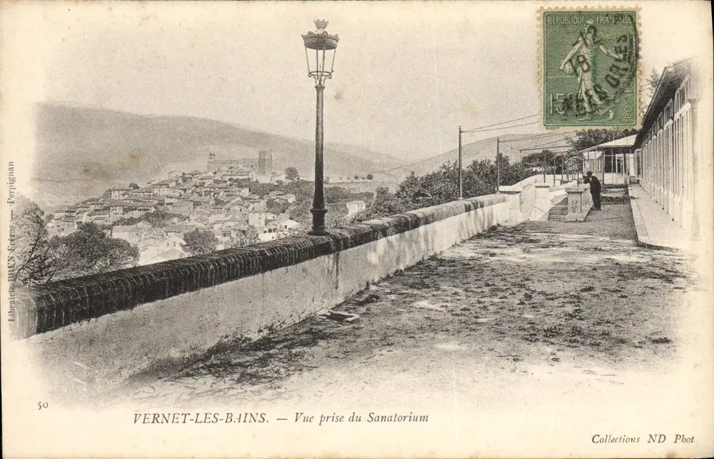 Vernet-les-Bains — Ansicht vom Sanatorium — Buchhandlung P.R.F. — Nr. 50 - Vorderseite