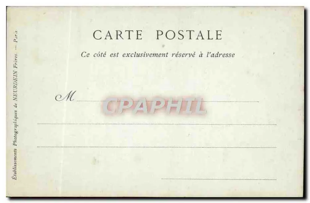 Vernet-les-Bains — Ansicht vom Sanatorium — Buchhandlung P.R.F. — Nr. 50 - Rückseite