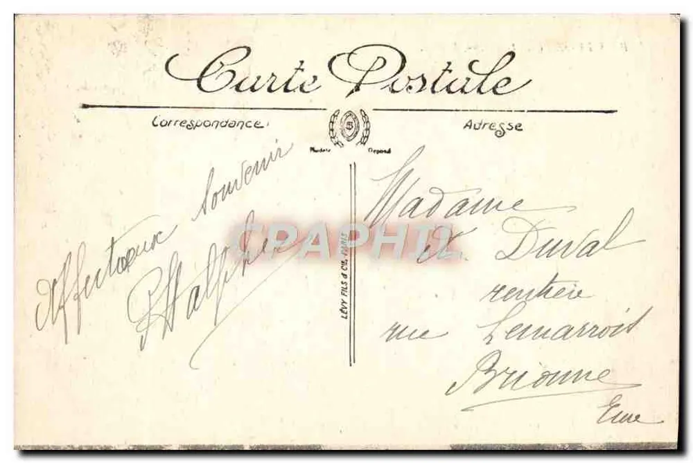 Bois-le-Roi (S.-et-M.) — Brolles. — Exposição Colonial Internacional de Paris. - Verso