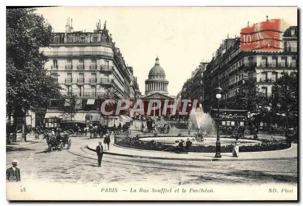 PARIS — La Rue Soufflot und der Panthéon — ND. Phot. - Vorderseite