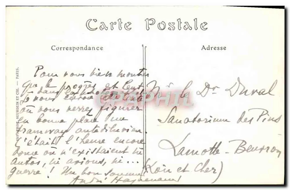 PARIS — La Rue Soufflot und der Panthéon — ND. Phot. - Rückseite