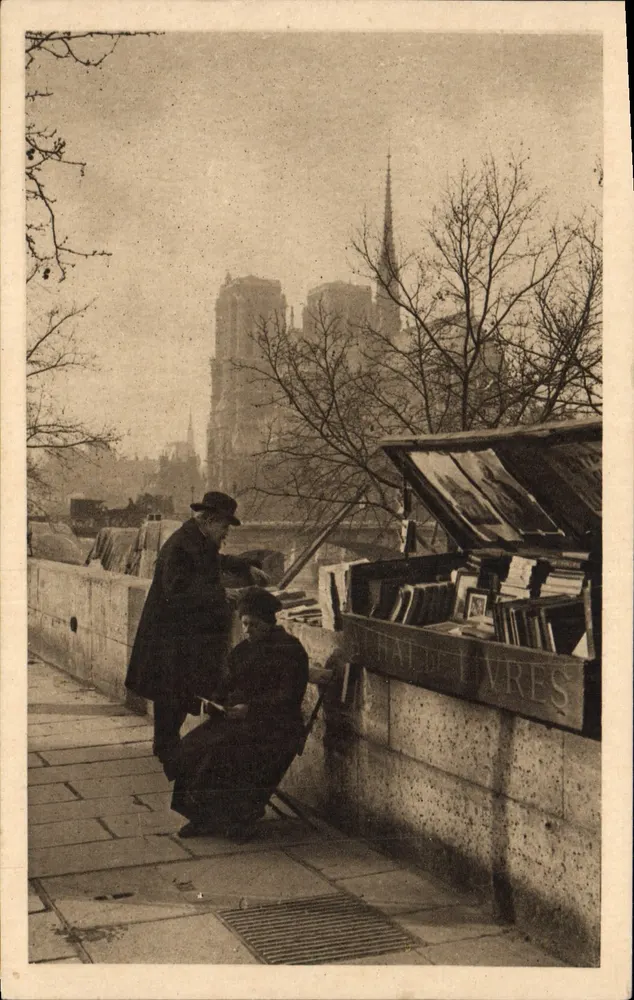 Notre-Dame — quiosco de libros — editor anónimo - Anverso