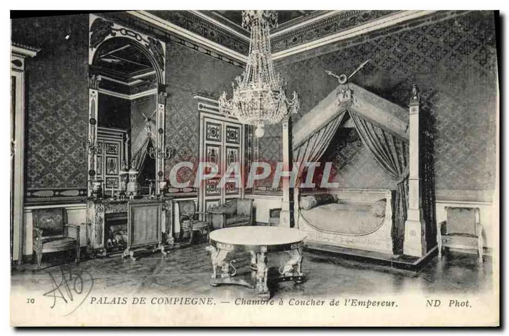 Schloss Compiègne — Schlafzimmer des Kaisers — ND Phot. - Vorderseite
