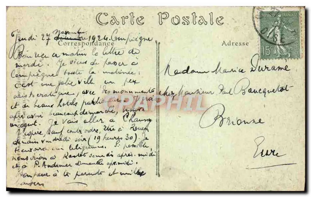 De geboorte van Venus — Paleis van Compiègne — JND Phot. - Achterkant