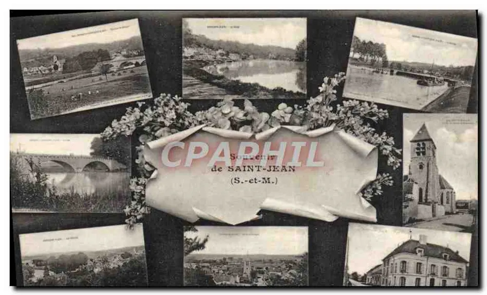 Souvenir de SAINT-JEAN (S.-et-M.) — collage de vues locais — editor não visível - Frente